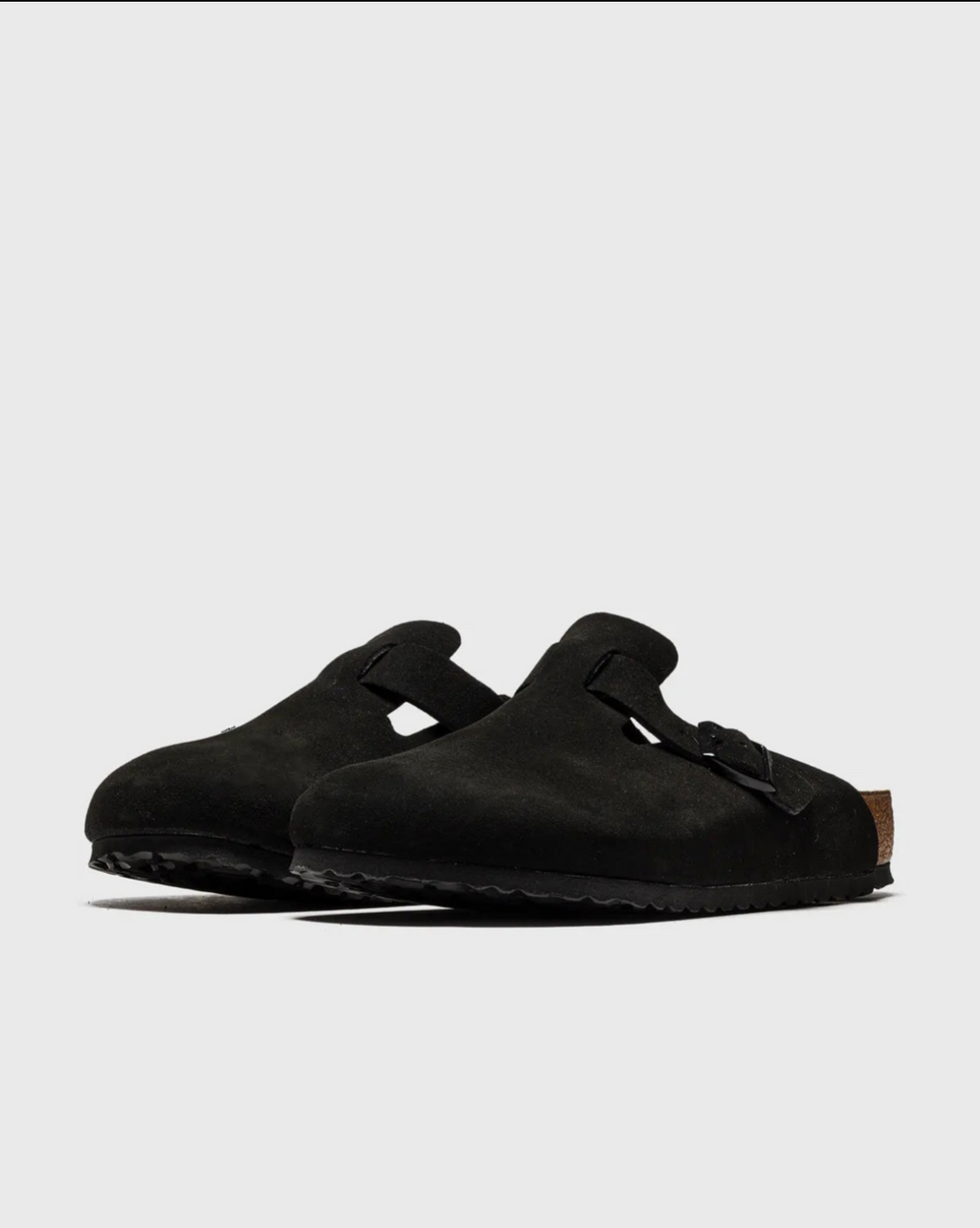 Boston Birks Suede slippers - Taupe