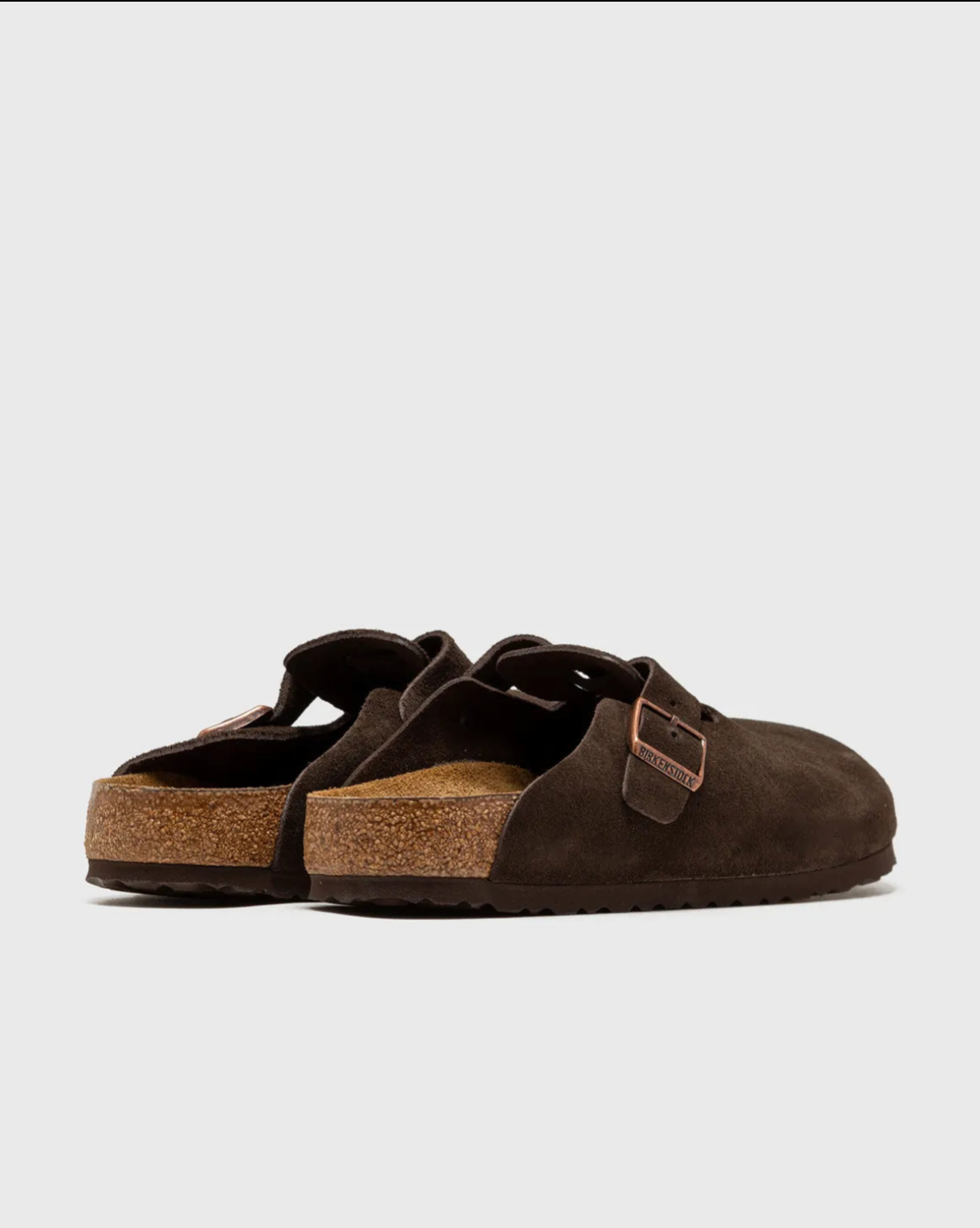 Boston Birks Suede slippers - Sort