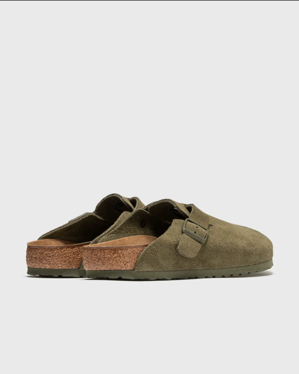 Boston Birks Suede slippers - Taupe